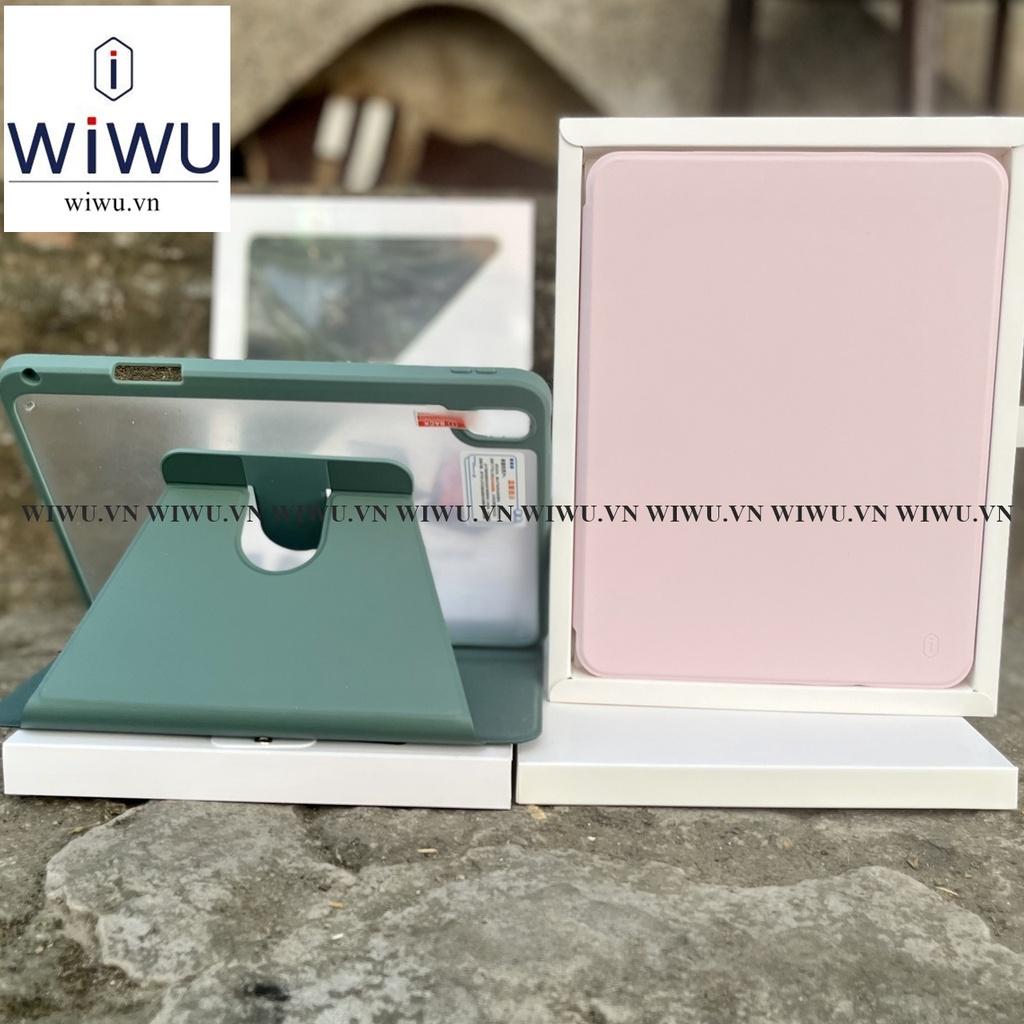 Bao da Wiwu Folio Smart Case Cho IPad Gen 9 , 10 2022 , Pro 11 inch 2024 , M4 , Air 4 ,5 , 6 M2 , Có khe để bút - Hàng chính hãng