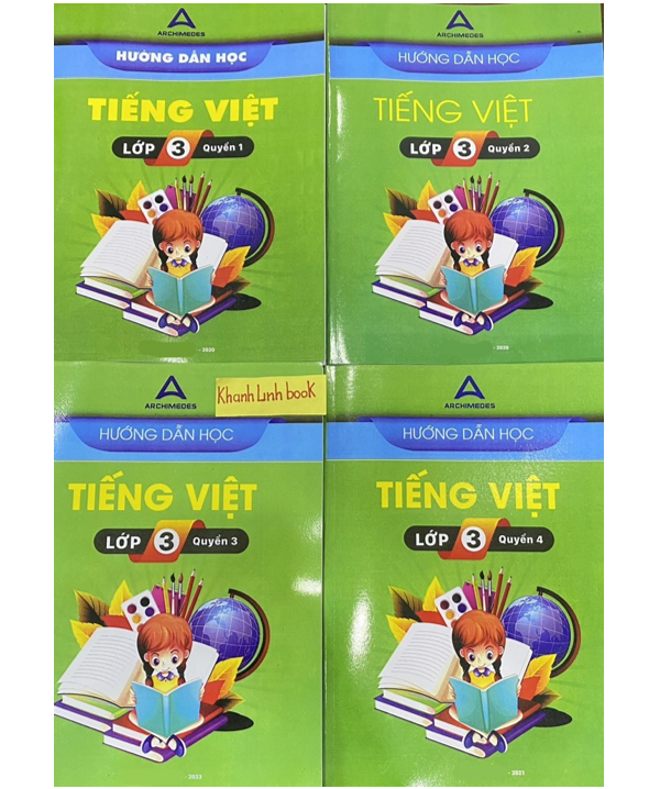Sách - Combo 4 cuốn Hướng dẫn học tiếng việt lớp 3