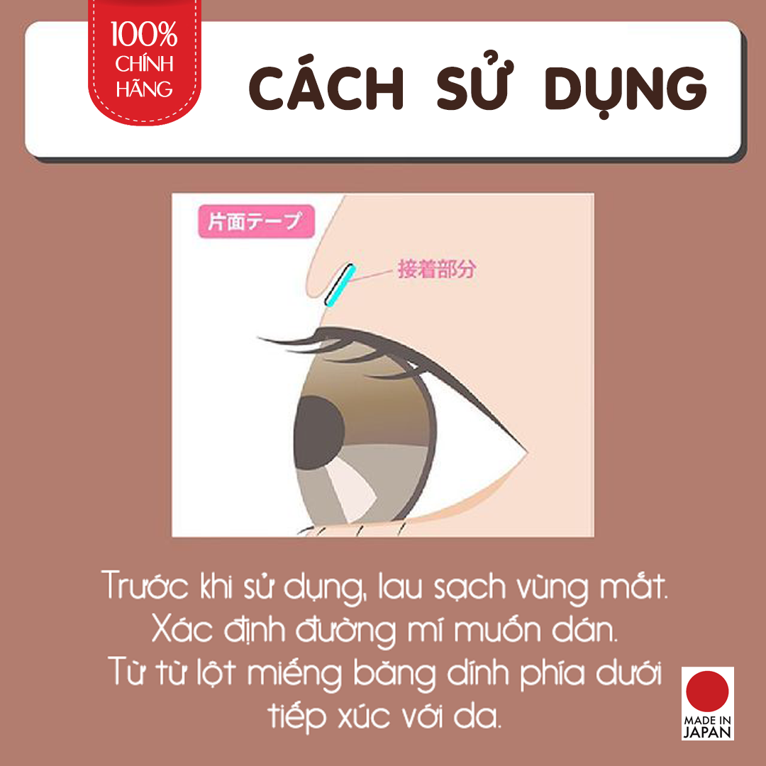 Miếng Dán Kích 2 Mí Nhật Bản Tự Nhiên Màu Da Nude Koji Natural Nude Eyetape