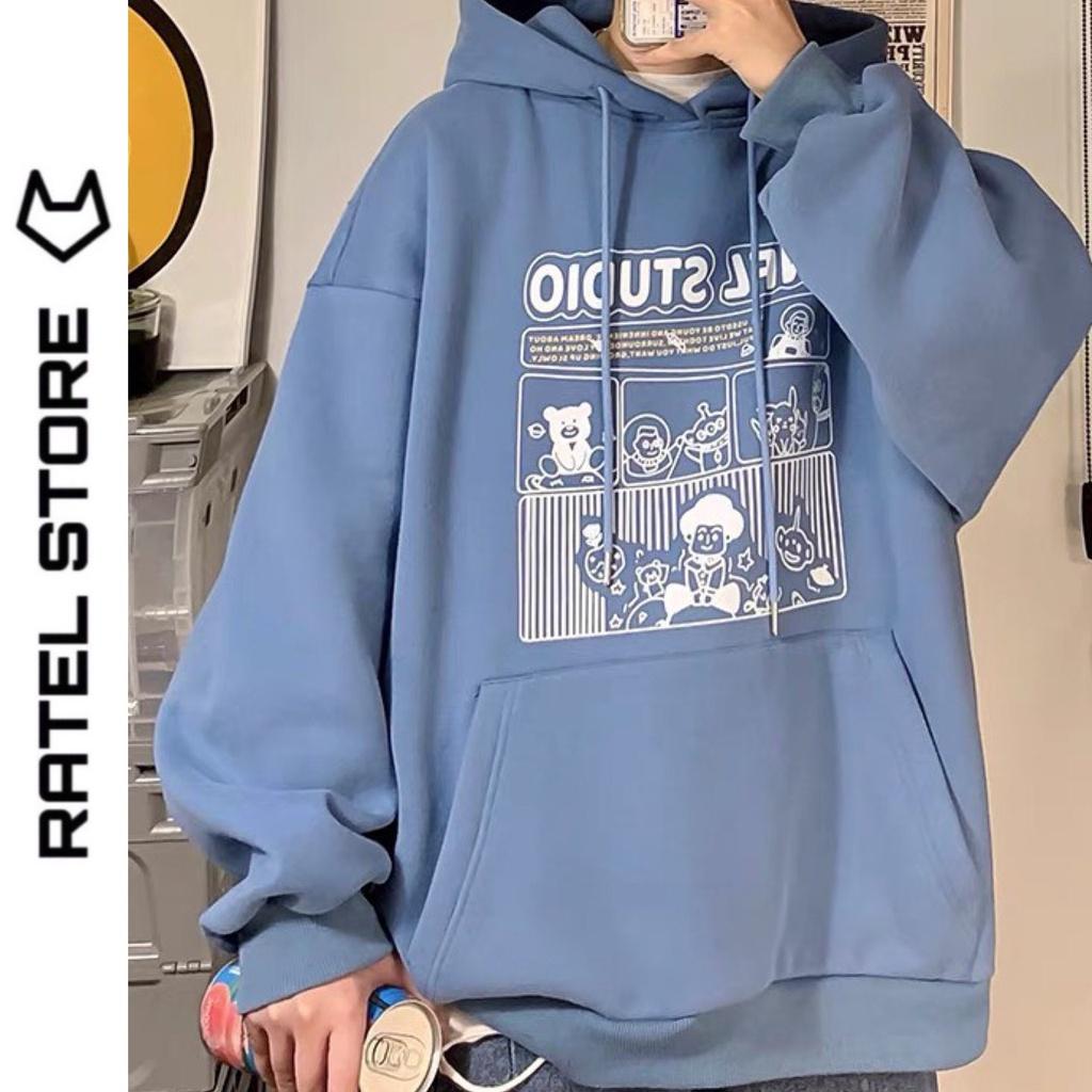 Áo Hoodie Nỉ Bông Nam Nữ Unfl Studio Ulzzang Unisex Form Rộng