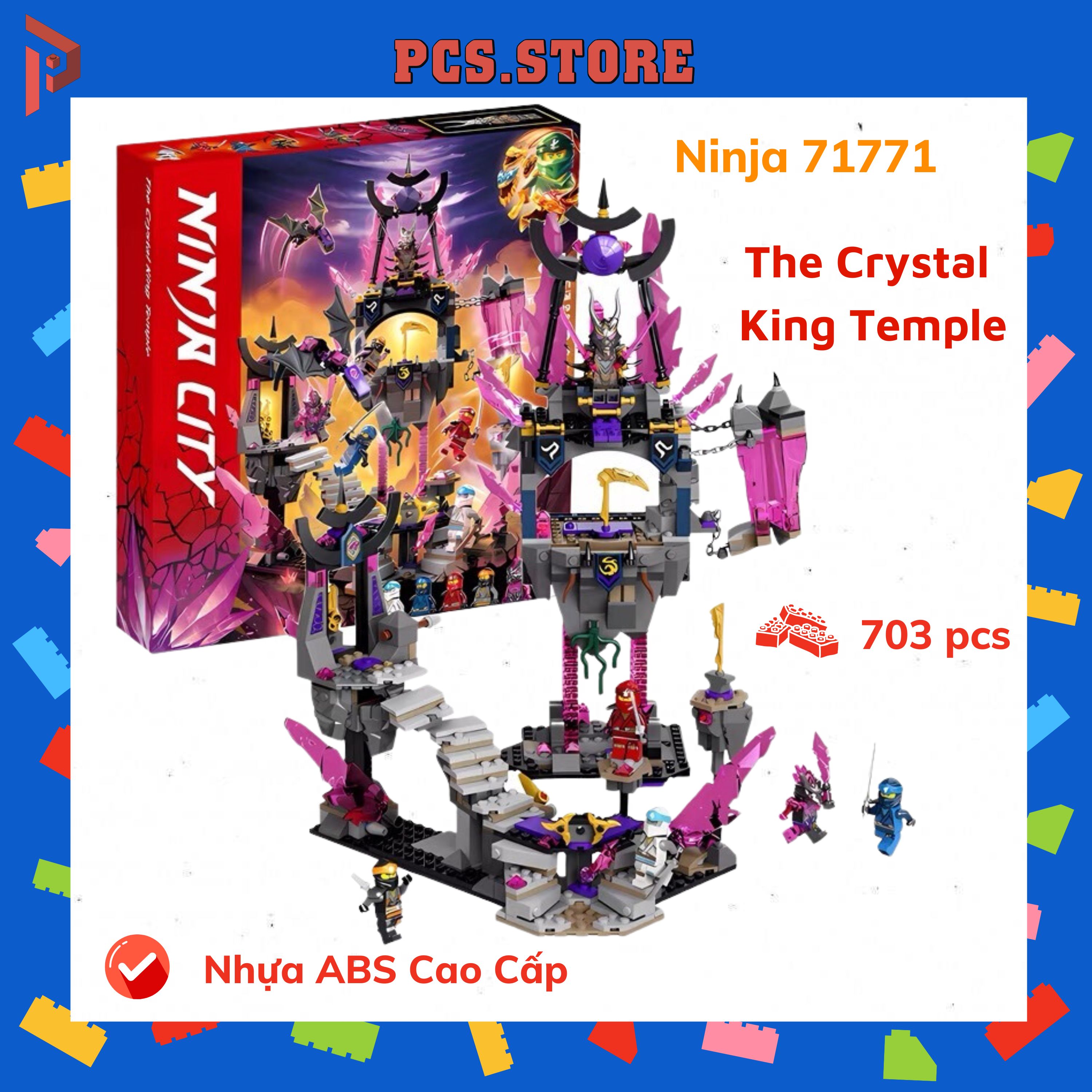 Đồ Chơi Lắp Ráp Ninja 71771The King Temple - Đền thần của chúa tể 703 Chi Tiết - PCS STORE