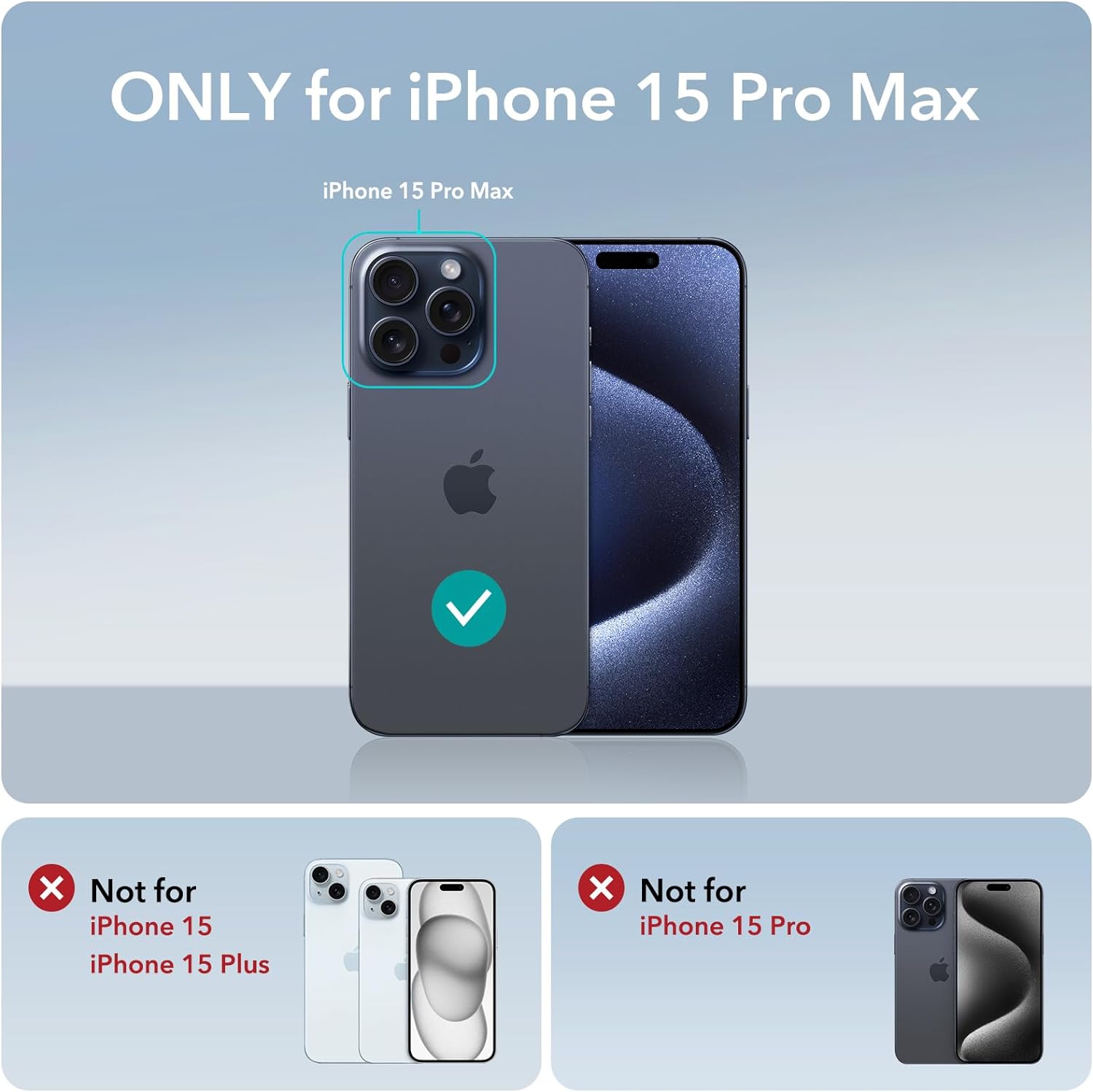 Ốp Lưng cho iPhone 15 Pro Max ESR Cloud Soft Case with HaloLock - Hàng Chính Hãng