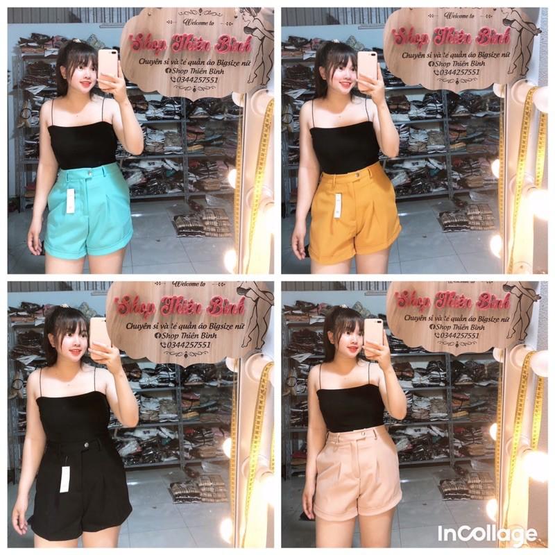 Quần short cạp cao