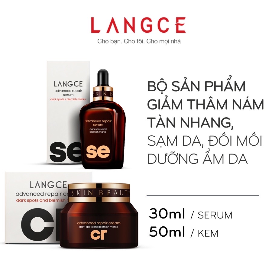 CReam THÂM NÁM, SẠM DA, TÀN NHANG, ĐỒI MỒI 50ml LANGCE COLLAGEN SKIN WHITE