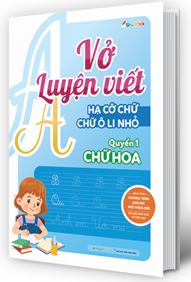 Vở Luyện Viết Hạ Cỡ Chữ Chữ Ô Li Nhỏ - Quyển 1: Chữ Hoa _MEGA