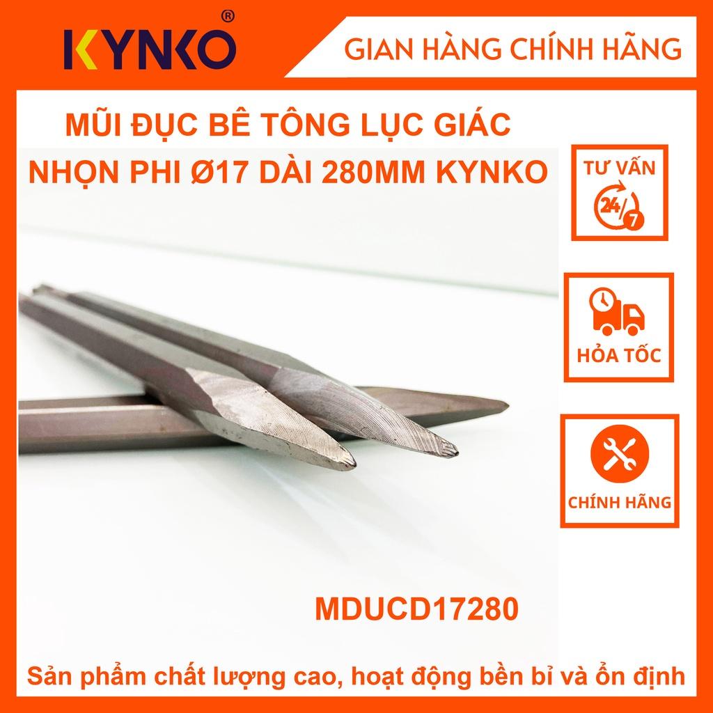 MŨI ĐỤC BÊ TÔNG SDS NHỌN PHI Ø17 DÀI 280MM KYNKO - MDUCN17280