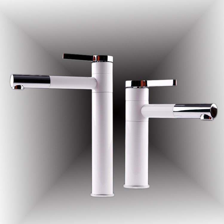 Vòi lavabo nóng lạnh Lukas trắng sứ