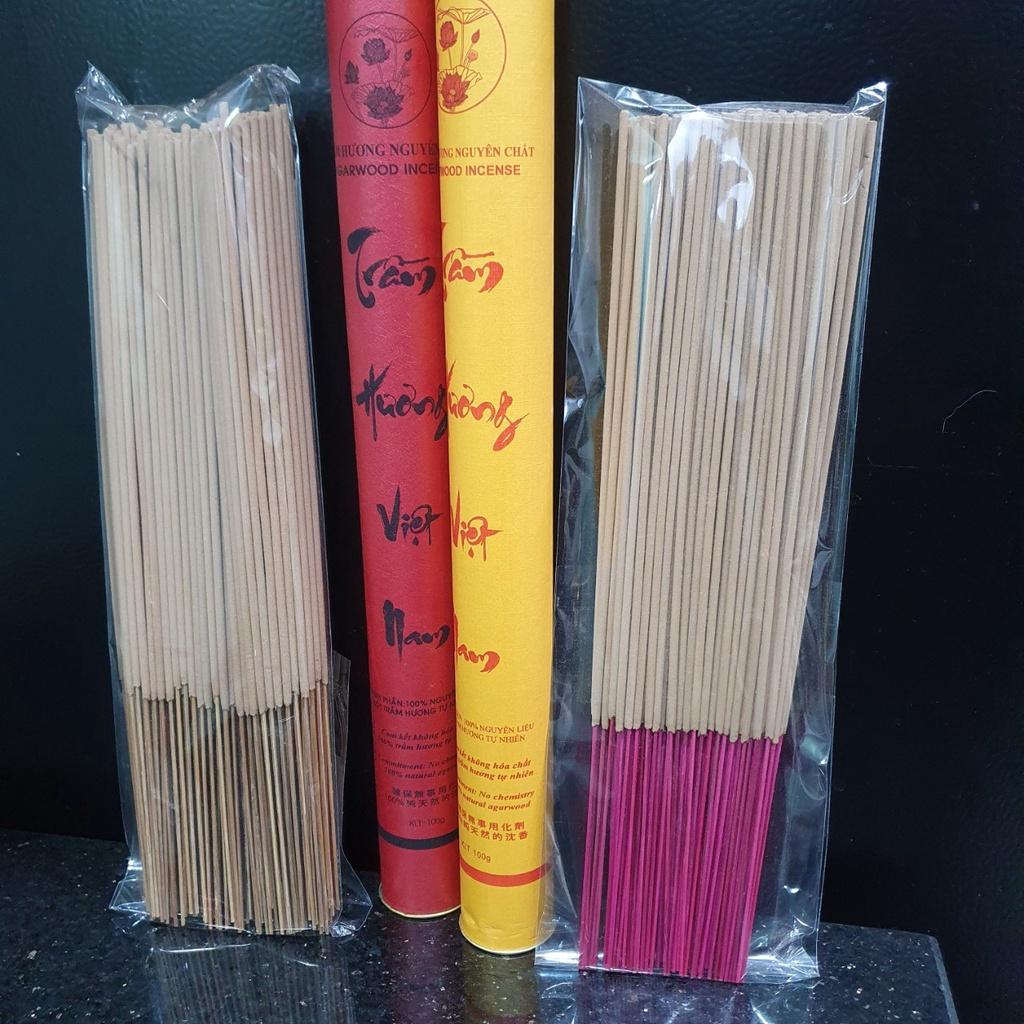 Nhang Trầm Hương Tự Nhiên BẢO NGỌC LINH TRẦM 30 CM và 40 CM - Hộp 500 gram