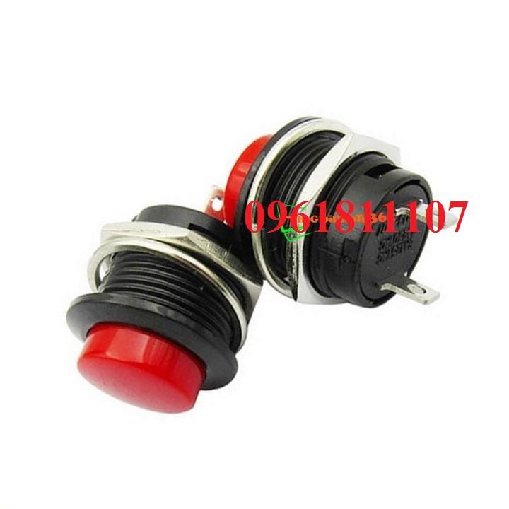 5 Công Tắc Nút Nhấn Nhả 2 chân R13-507 16mm