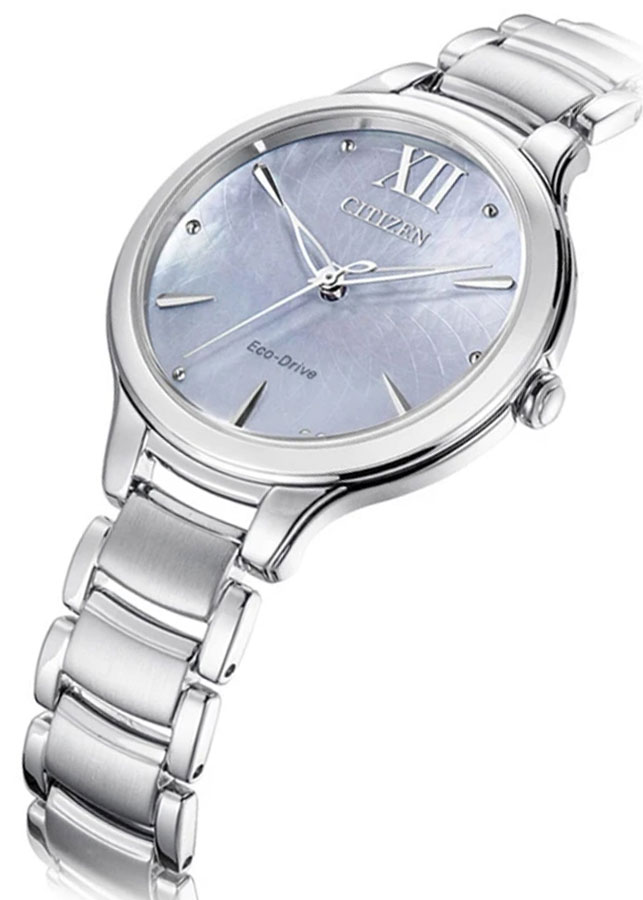 Đồng Hồ Nữ Citizen Dây Thép Không Gỉ EM0550-83N - Mặt Xà Cừ (Sapphire)