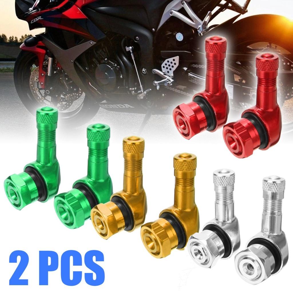 2 Van Bánh Xe Máy Góc 90 Độ Bằng Hợp Kim Nhôm 11.3mm