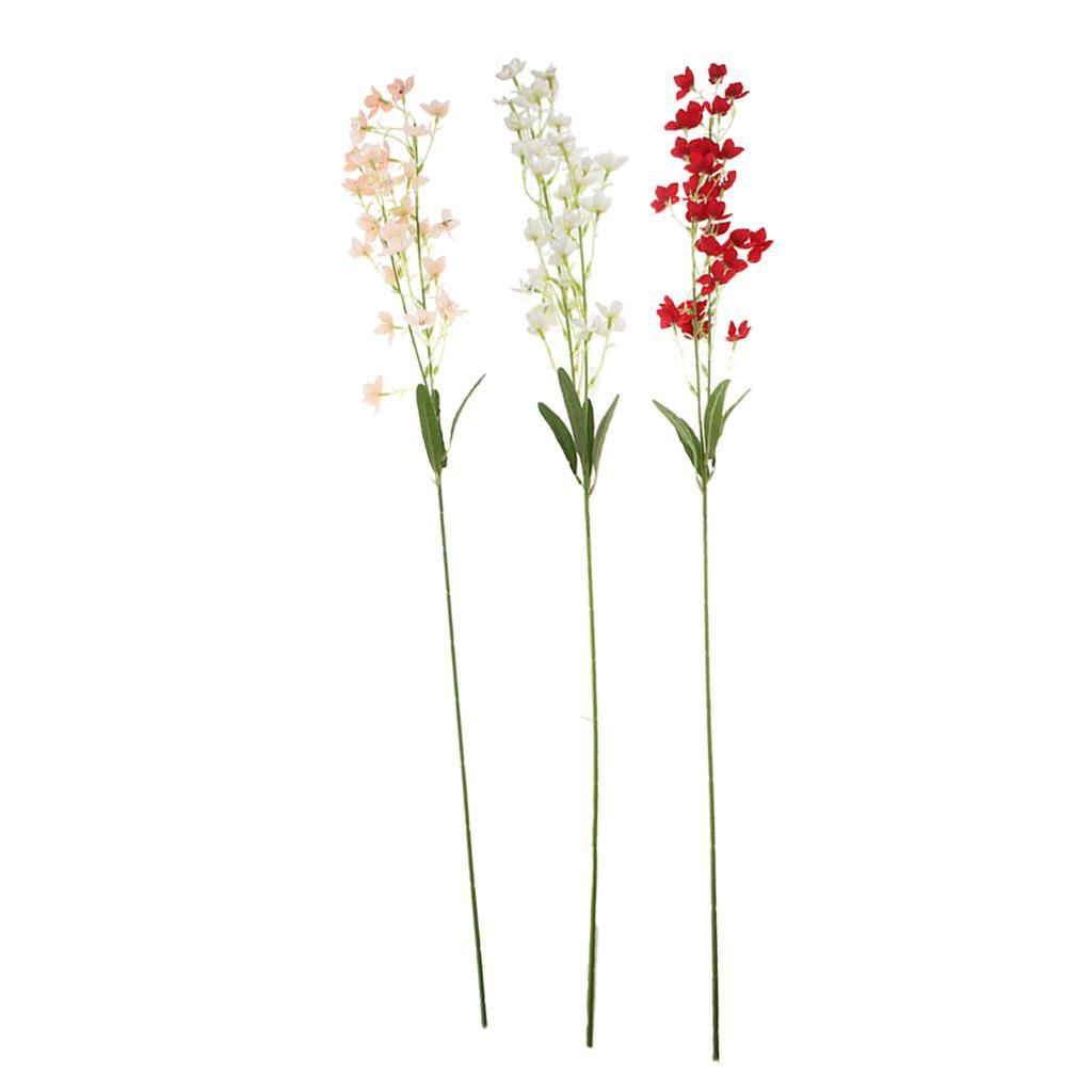Silk Orchid Flower Wedding Party Bouquet DIY Crafts Home Decor