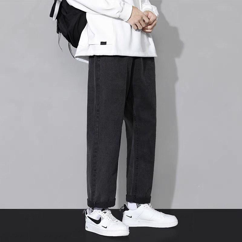 Quần jean Baggy , QUẦN jean bò ống rộng suông, dáng đứng Unisex phong cách hàn quốc 2021- thời trang nam Menswear