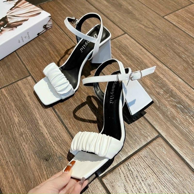 GIÀY SANDAL đế tam giác quai ngang mảnh TGSD