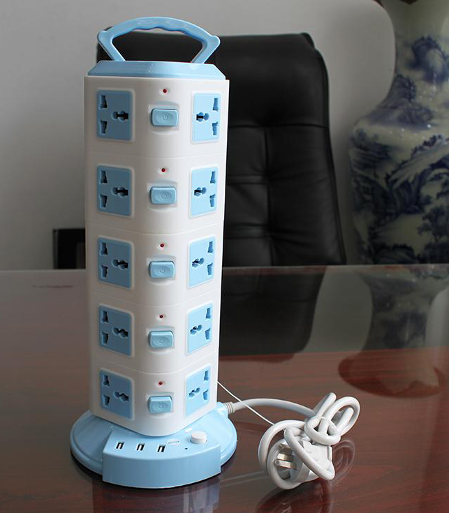 Ổ Cắm Điện Đa Năng 5 Tầng 20 Ổ Cắm 3 Cổng USB