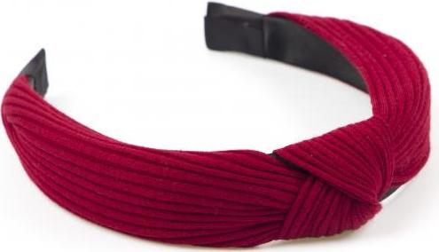 Cài Tóc Turban Gọng Nhựa Vải Thun Màu Đỏ Đô - Mã CT055