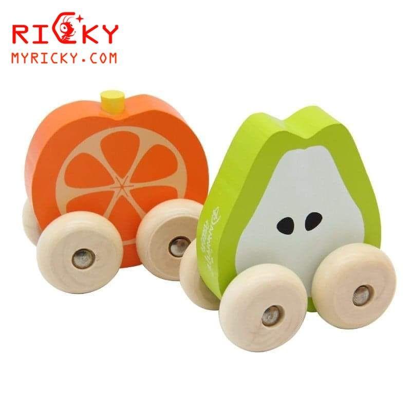 Đồ chơi xe trái cây bằng gỗ cho bé