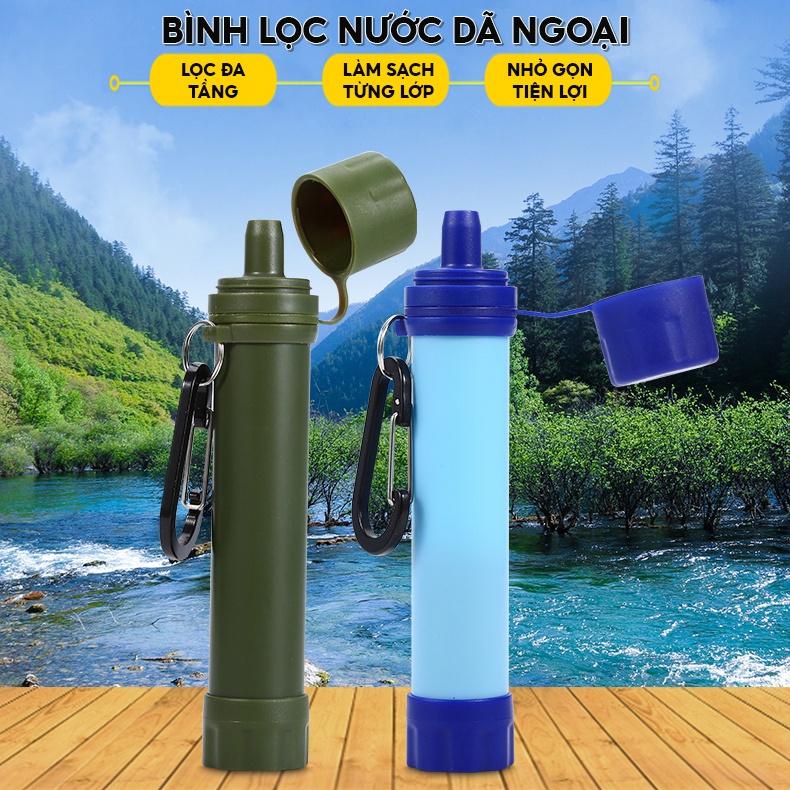 Bình Uống Nước Lọc Nước Dã Ngoại Sinh Tồn Lọc Sạch Nước Bẩn Có Thể Dùng Ngay Lập Tức Nhiều Màu Giá Tốt LY-061 LY-061