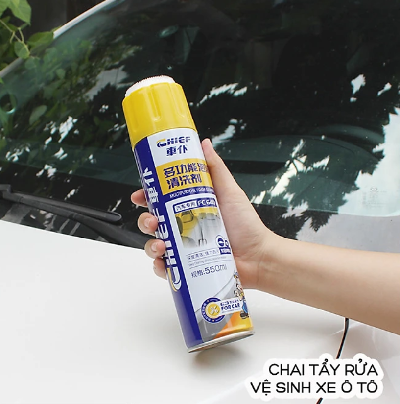 Chai bọt tẩy rửa vệ sinh xe ô tô Chief 550ml