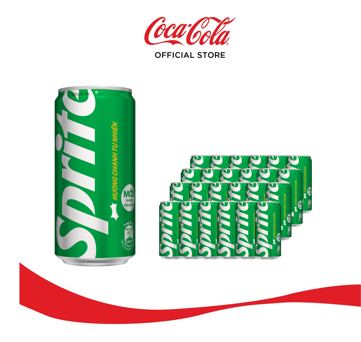 Thùng 24 Lon Mi-nhon nước giải Khát Có Gas Sprite Lon 235ml/lon (Hương chanh tự nhiên) Sale 10.10_TK