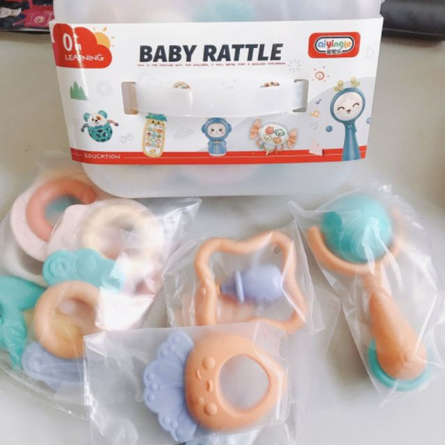 Xúc xắc gặm nướu bộ 10 món Baby Rattle