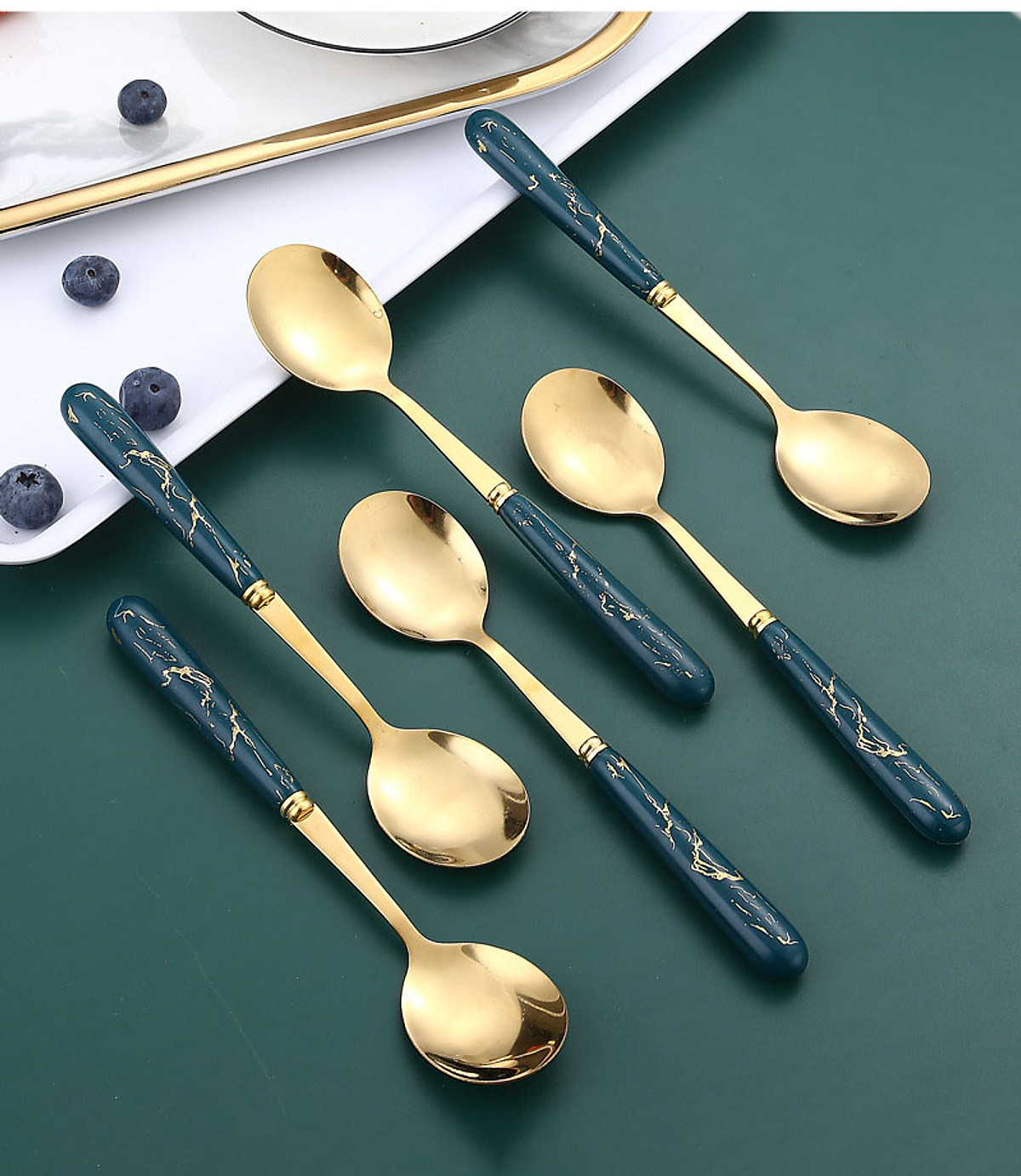 Sét 6 thìa vàng cao cấp - JL