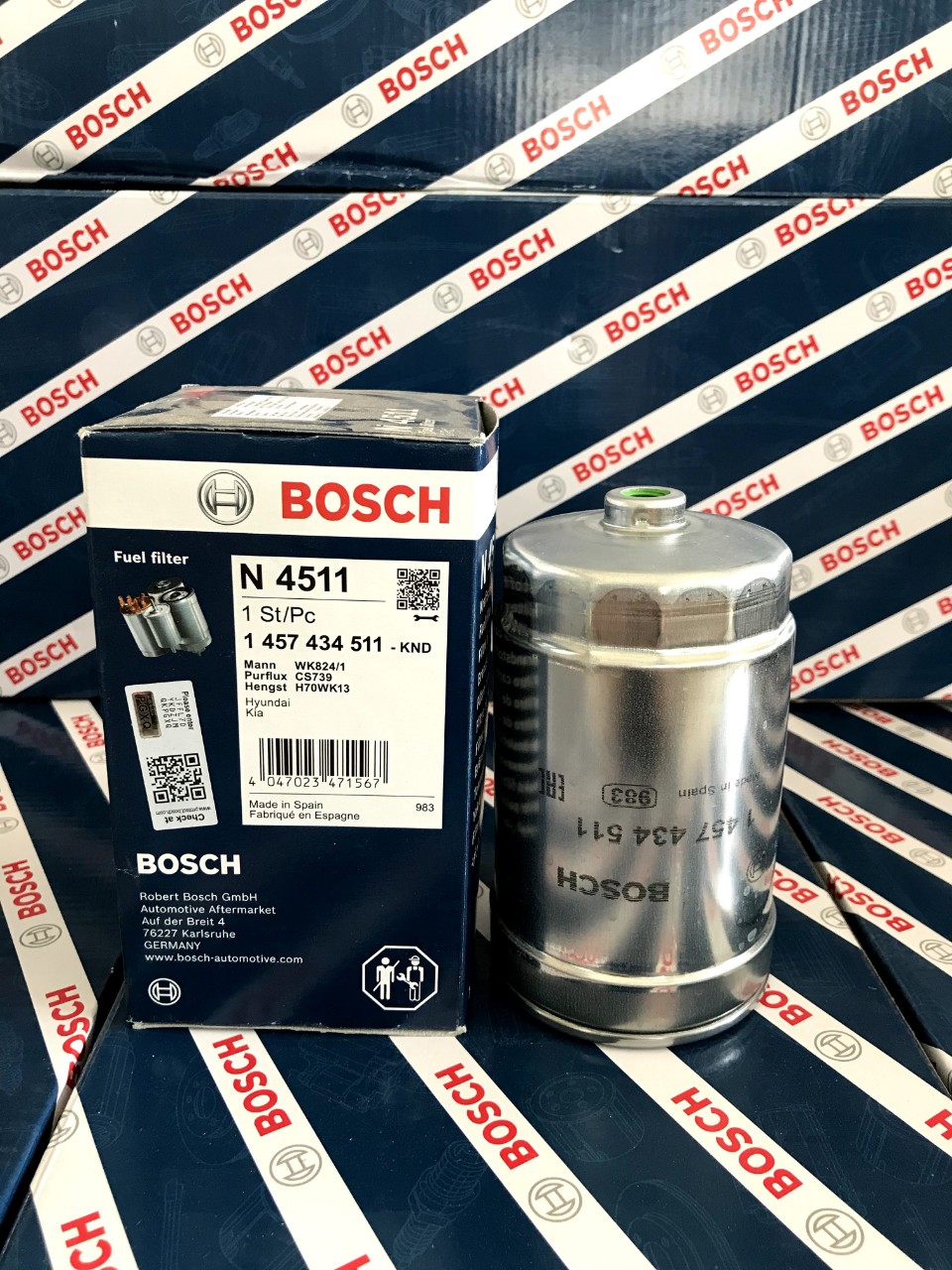 Lọc Nhiên Liệu Hyundai Solati, Grand Starex Máy dầu/Diesel - Bosch N4511
