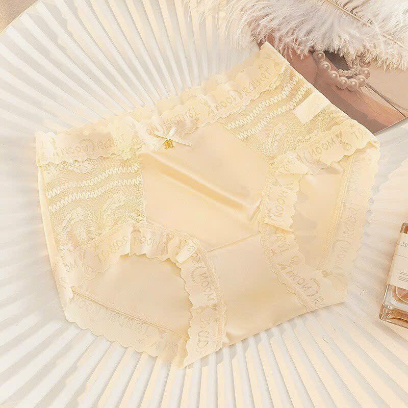 QUẦN LÓT LỤA CAO CẤP PHỐI REN SANG CHẢNH TỪ 40-70KG DÀNH CHO NỮ