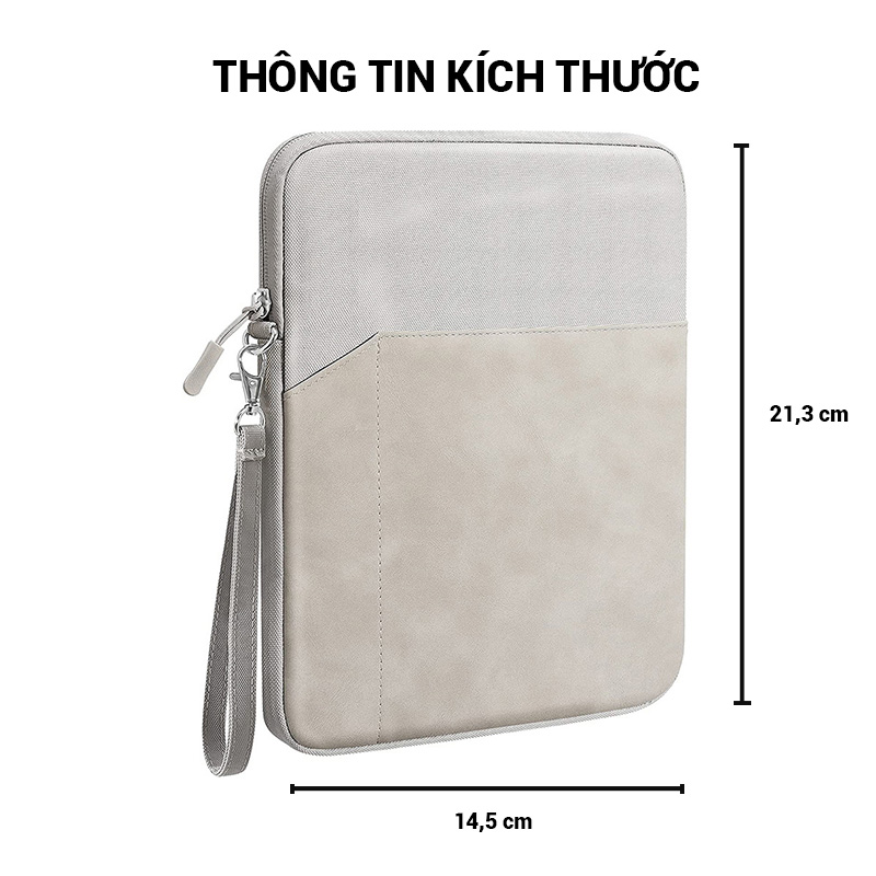 Túi chống sốc máy tính bảng cao cấp chính hãng, thiết kế đa năng, phù hợp các dòng máy nhỏ, máy đọc sách