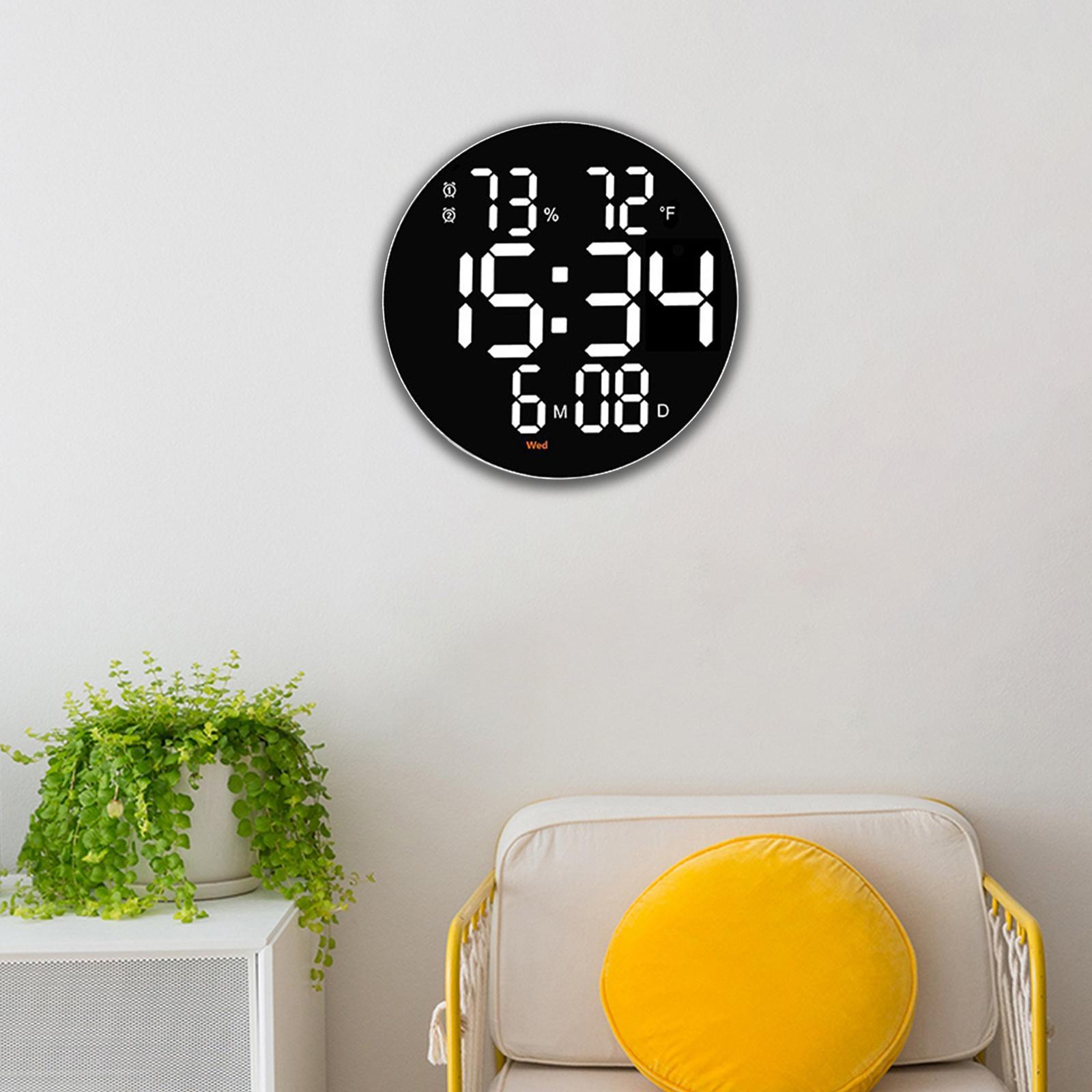 Wall Clock USB Powered Clock Digital Clock for Living Room