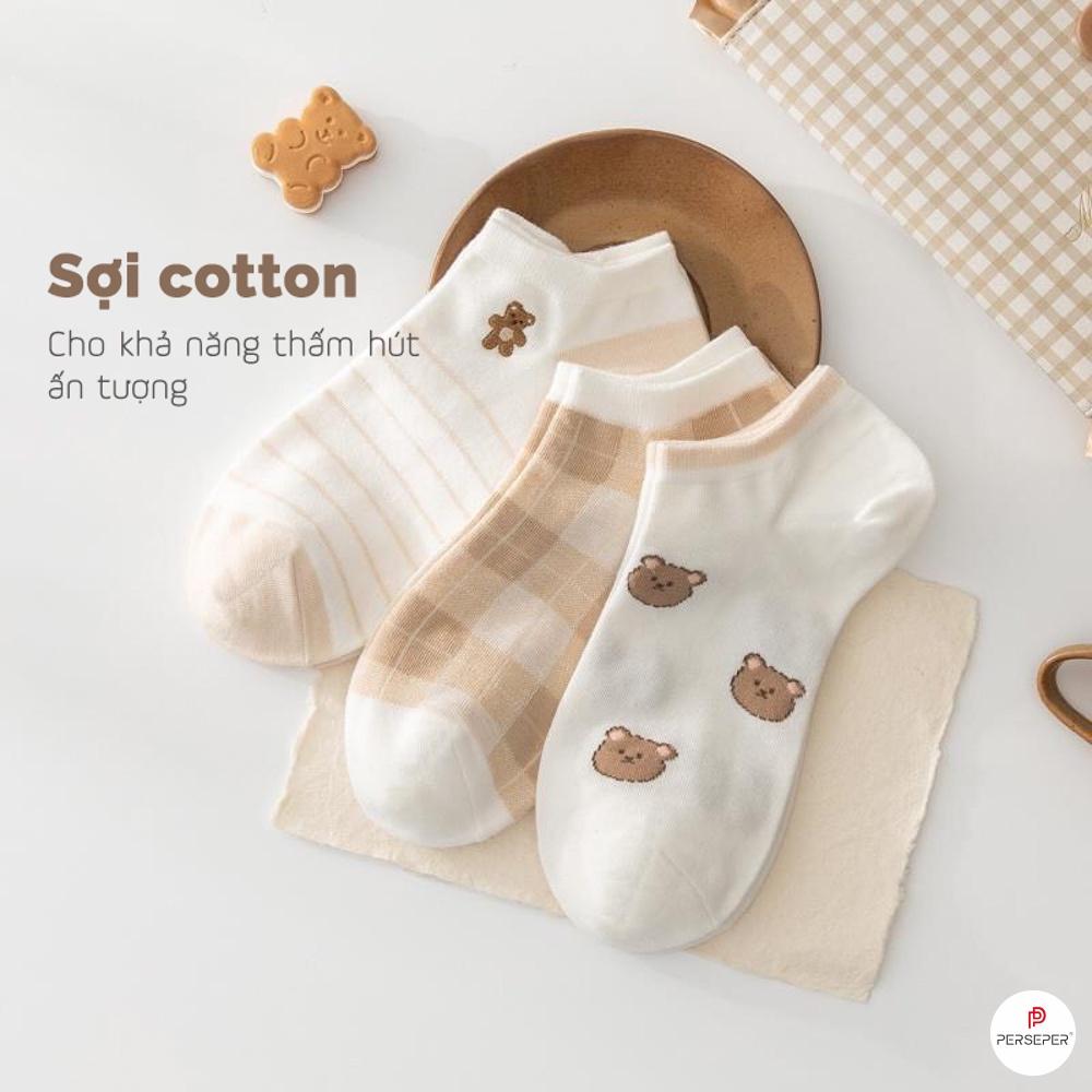 SET 5 ĐÔI Tất cổ ngắn nữ phong cách Hàn Quốc dễ thương, set 5 đôi nhiều hình dễ thương - Best Shop