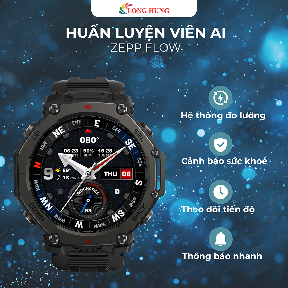 Đồng hồ thông minh Amazfit T-Rex 3 Pro 48mm A2444 - Hàng chính hãng