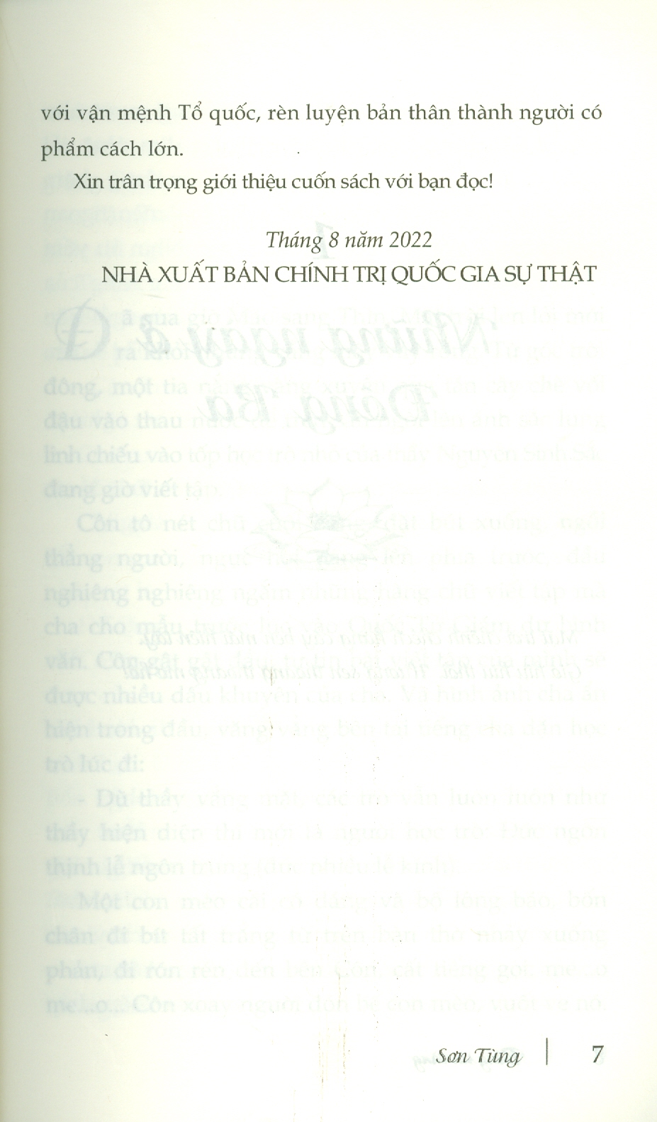 Hình ảnh BÔNG SEN VÀNG (Bản in năm 2022)