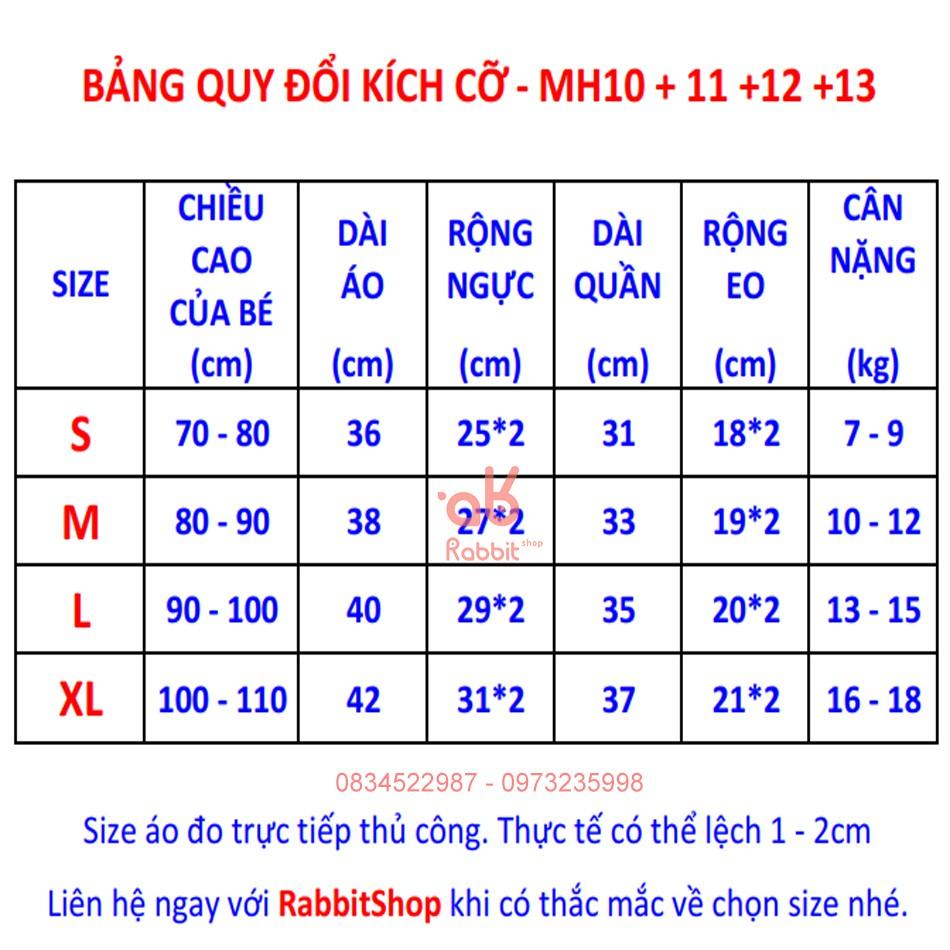 MH11 Bộ áo sơmi, quần short siêu chất siêu ngầu cho bé