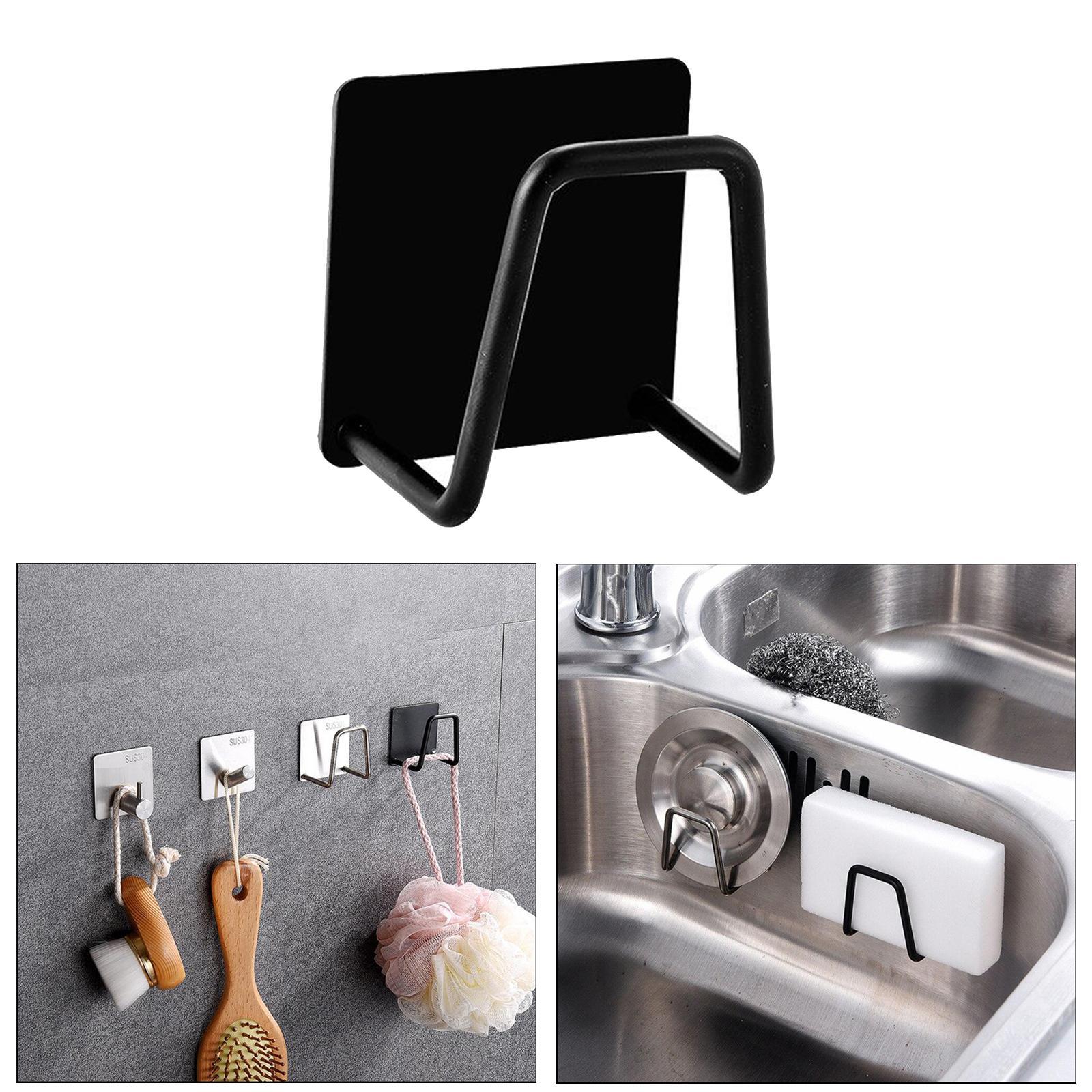 Sink Drain Rack Adhesive Sponge Holders Sponge Holder Shelf