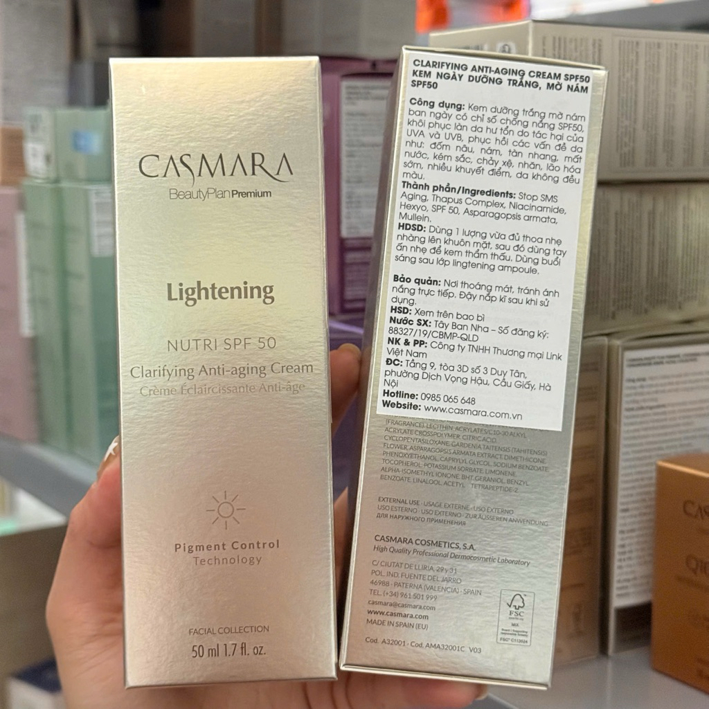 Kem dưỡng và chống nắng mờ nhám ban ngày LIGHTENING CLARIFYING ANTI- AGING CREAM SPF50 - 50ml