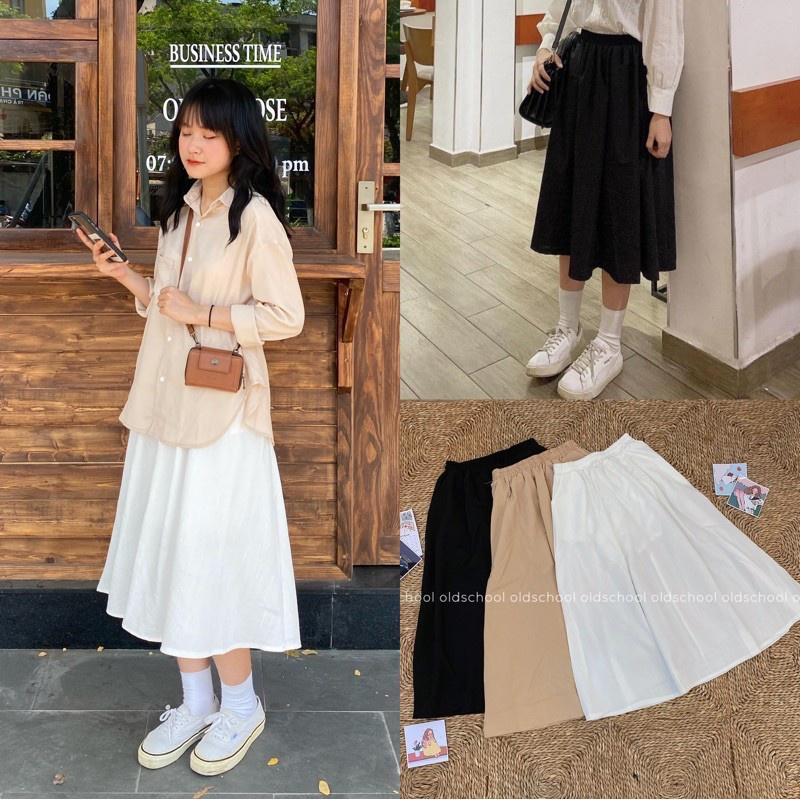 Mua Chân váy dài chất dạ Quảng Châu dáng suông Chân váy kẻ chất dạ vintage phong cách Hàn Quốc CV12 #14 Mua Chân váy dài chất dạ Quảng Châu dáng suông Chân váy kẻ chất dạ vintage phong cách Hàn Quốc CV12