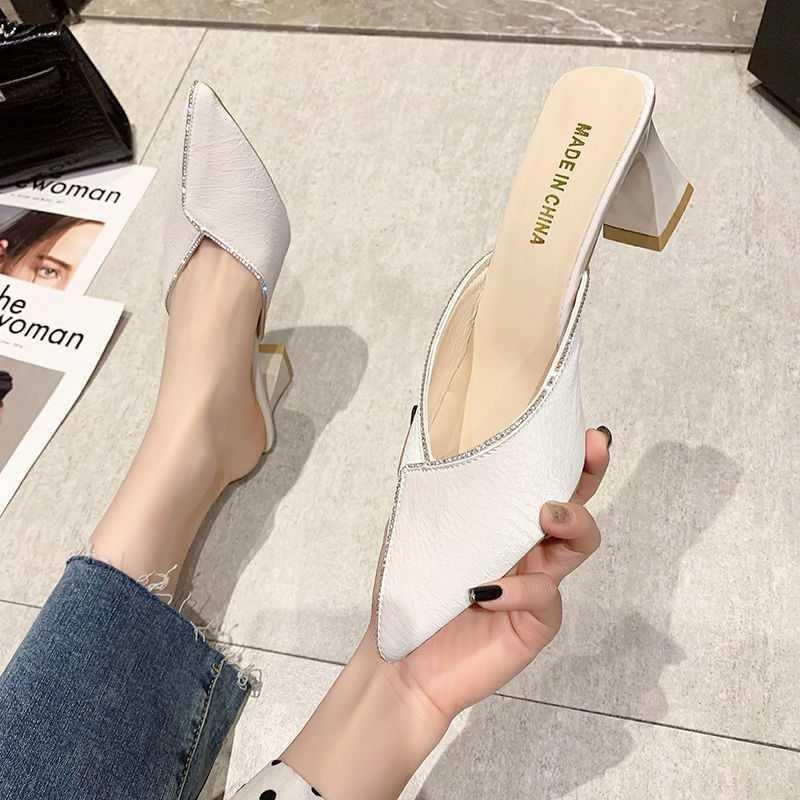 Dép sục nữ cao 7 phân viền đá
