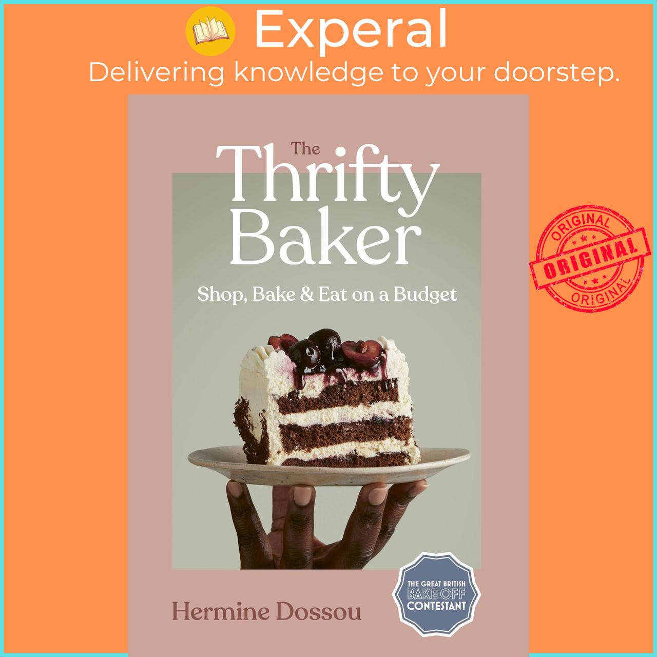 Hình ảnh Sách - The Thrifty Baker - Shop, Bake & Eat on a Budget by Hermine Dossou (UK edition, Hardcover)