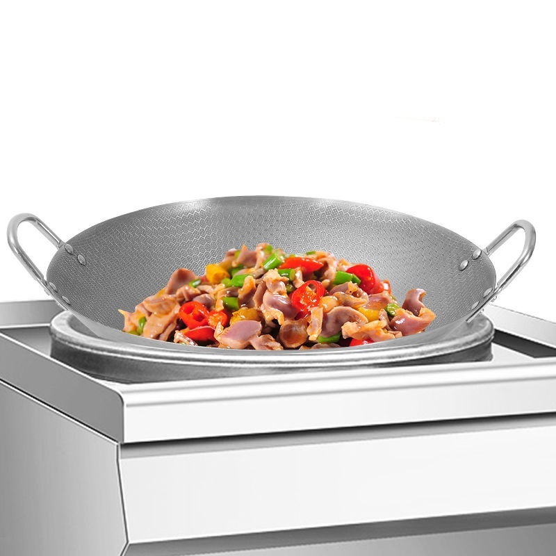 Chảo Inox Cao Cấp nhiều Size > Chảo Inox Chống Dính Tự Nhiên Bề Mặt Nhám Tổ Ong - Công Ngệ Mới