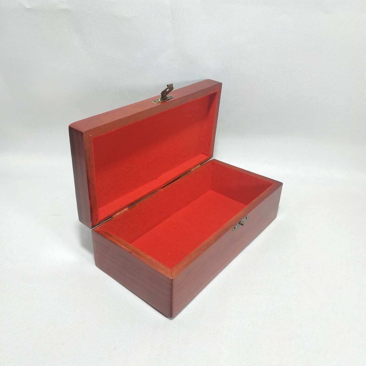 Hộp đựng con dấu - hộp đựng trang sức chạm chim phượng bằng gỗ hương - size vừa