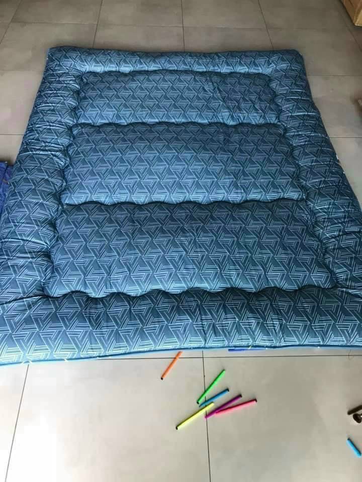 Nệm Topper Nhật Bản, Đệm Ngủ Trải Sàn Gấp Gọn Xuất Nhật, Dòng Cao Cấp, Kích Thước 1mx2m, 1m4x2m, 1m6x2m