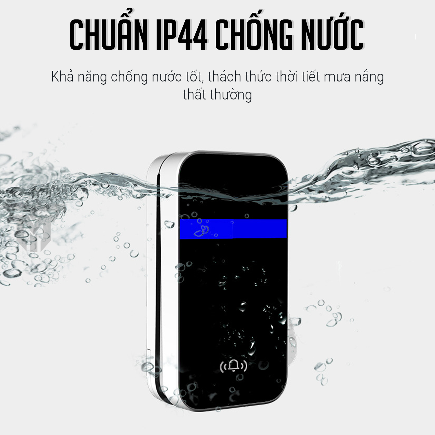 Chuông Cửa Không Dây Không Dùng Pin, Chuông Bấm Vĩnh Cửu Chống Nước Khoảng Cách 200m Báo Động Người Già – Hàng Chính Hãng Besti