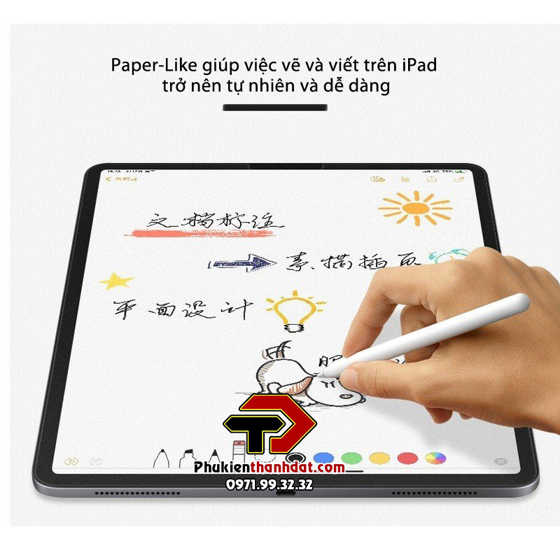 Paperlike Miếng Dán Màn Hình hỗ trợ vẽ đồ họa Cho Samsung Tab S7 FE, Tab S8+ Plus, Tab S7+ Plus, Tab S8/S7, Tab S6 Lite, S6 Lite 2022