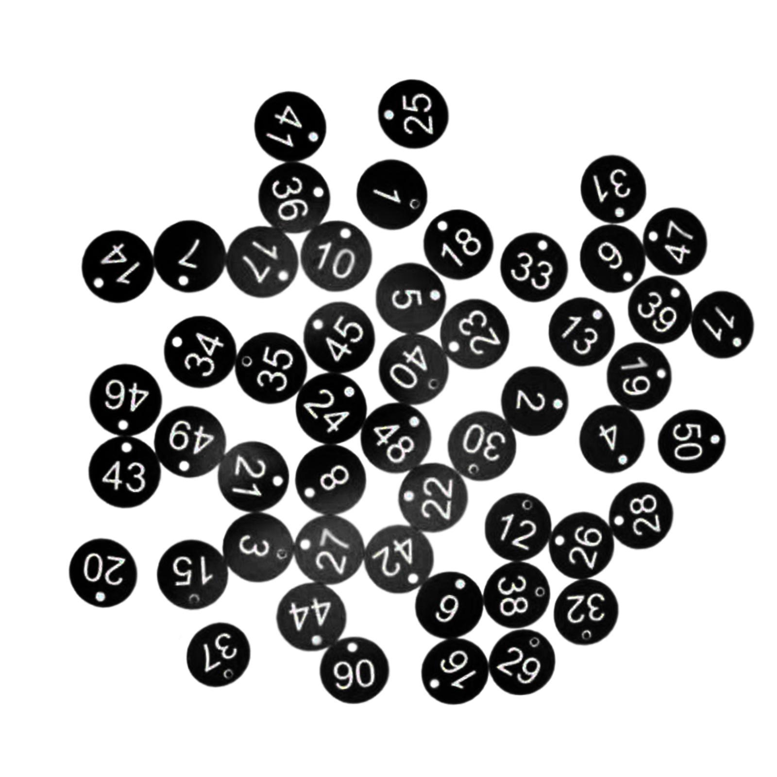 100x Portable Tag Number 1-100 for Warehouse Dorm Keys