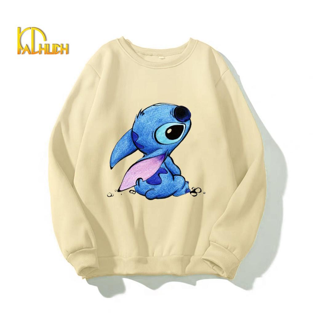 ÁO SWEATER NỮ IN STITCH DỄ THUƠNG