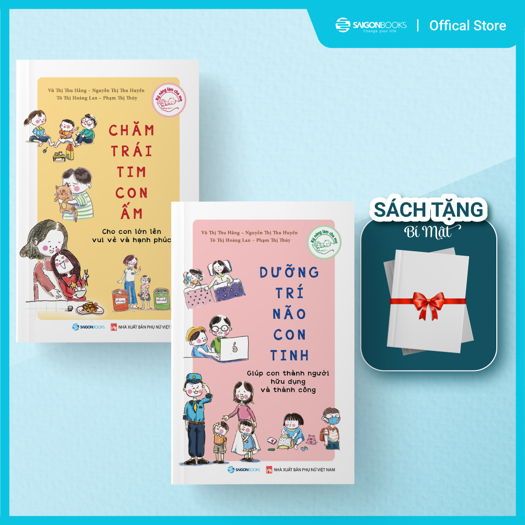 Bộ Chăm Trái Tim Con Ấm - Cho Con Lớn Lên Vui Vẻ Và Hạnh Phúc - Dưỡng Trí Não Con Tinh - Giúp Con Thành Người Hữu Dụng Và Thành Công