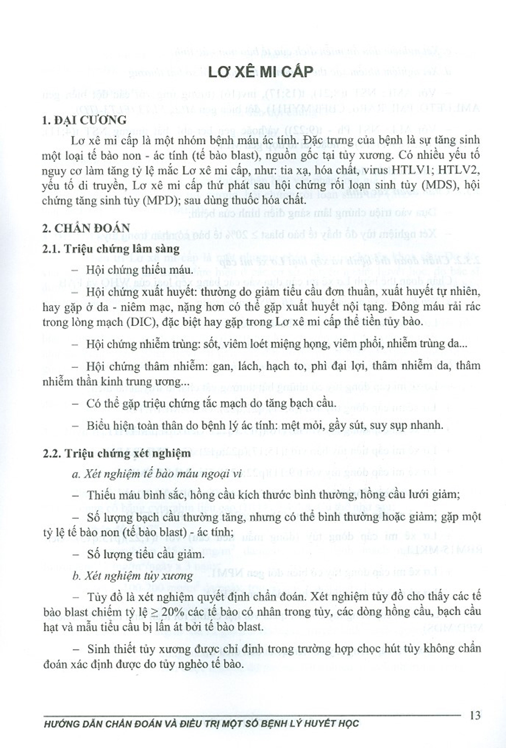 Hướng Dẫn Chẩn Đoán Và Điều Trị Một Số Bệnh Lý Huyết Học