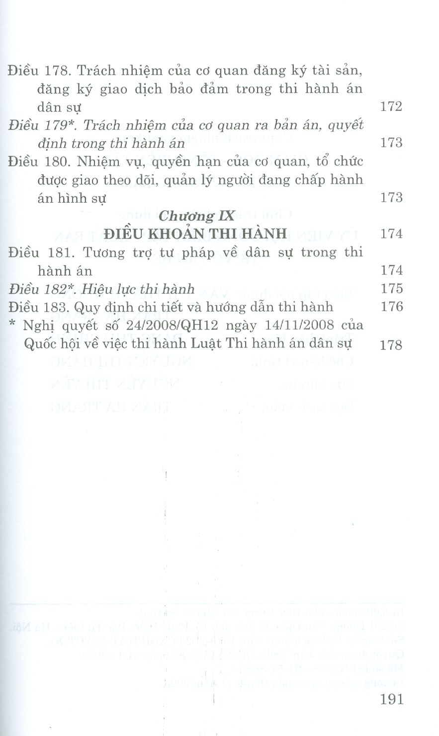 Luật Thi Hành Án Dân Sự (Hiện Hành) (Sửa Đổi, Bổ Sung Năm 2014, 2018, 2020, 2022)