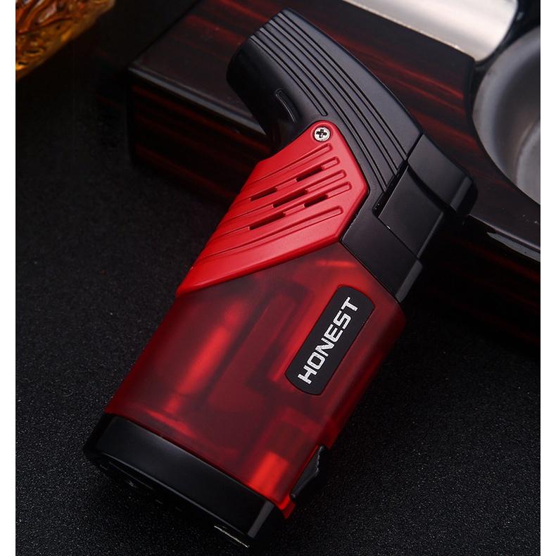 Dụng Cụ Mồi Bếp ̣̂-̛̉ Honest BCZ776-1 kh.....ò Mỏ Vịt 2 Tia Mạnh Mẽ, Có Đục Xì Ga Tiện Lợi - Nhiều Màu